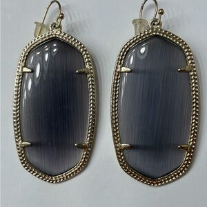 Kendra Scott Gold and Black Earrings